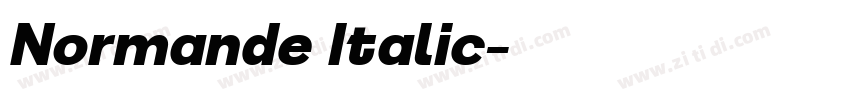 Normande Italic字体转换